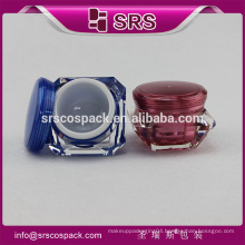 SRS free sample diamond acrylic cream jar , 1oz cosmetic acrylic skin care containers